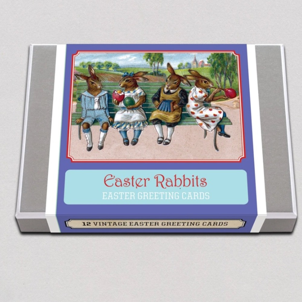 Laughing Elephant brand! Easter Greeting cards box set! Vintage style! New!